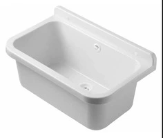 Vaschetta Lavabo Pilozzo in Prolipropilene 55x34x21cm colore grigio