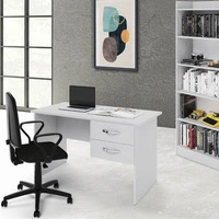 Scrivania Tiffany due cassetti 119x64x75h cm bianco frassinato
