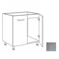 Sottolavello 80x60x82H due ante cemento
