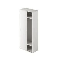 Ingresso modulo da 90 H.212 ante scorrevoli con appendiabiti colore bianco frassinato