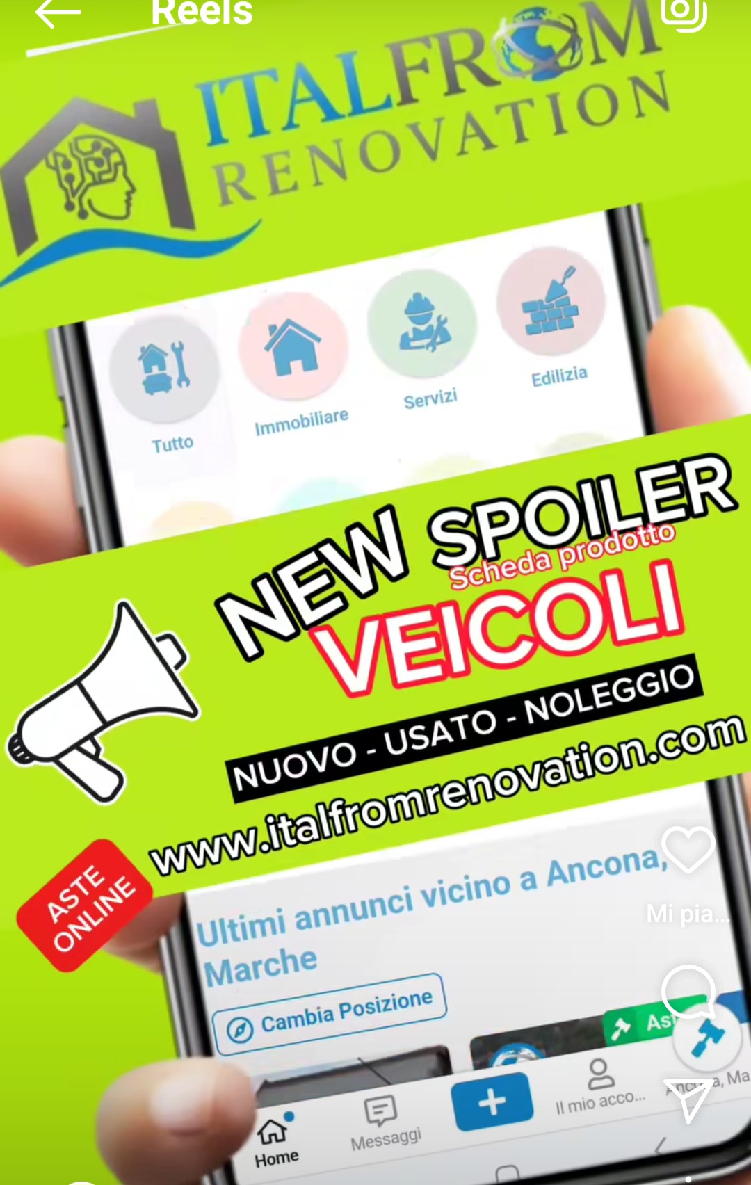 Scheda prodotto #Veicoli  Nuovo Usato Noleggio con  #ITALFROMRENOVATION
