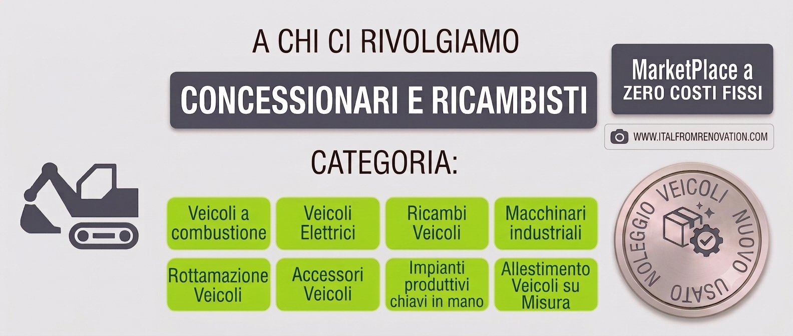 Il tuo Concessionario e i tuoi Ricambi e Accessori  Gratis sul Nostro Marketplace innovativo